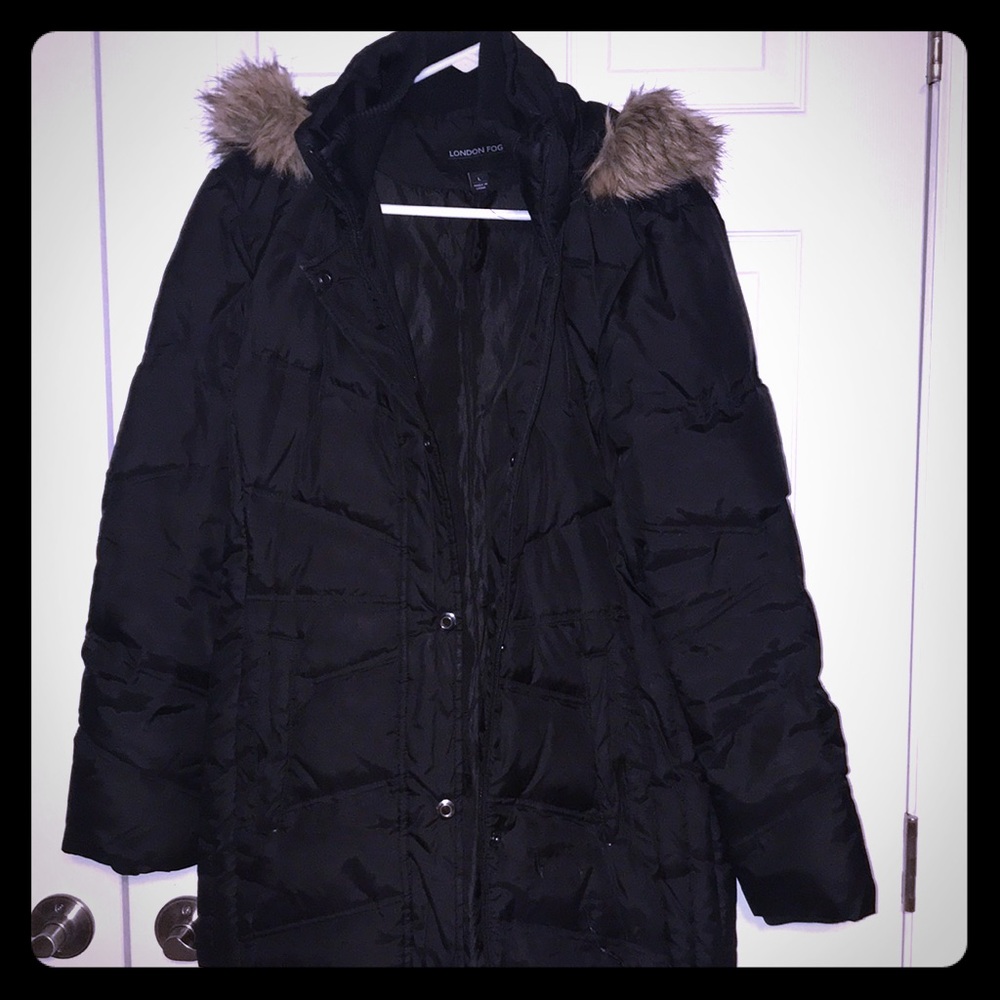 SOLD Black London Fog Down Coat